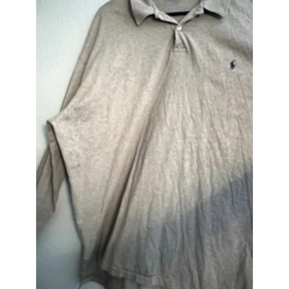 Polo Ralph Lauren Polo Shirt Long Sleeve Tan Men’s Size 2XL